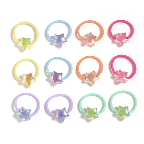 Set Coleteros Gomas Infantiles Estrellas 2pcs