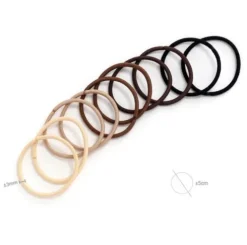 Set Coleteros Gomas Marrones 10pcs
