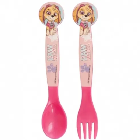 Set 2 Cubiertos PP Paw Patrol Girl Sketch Essence