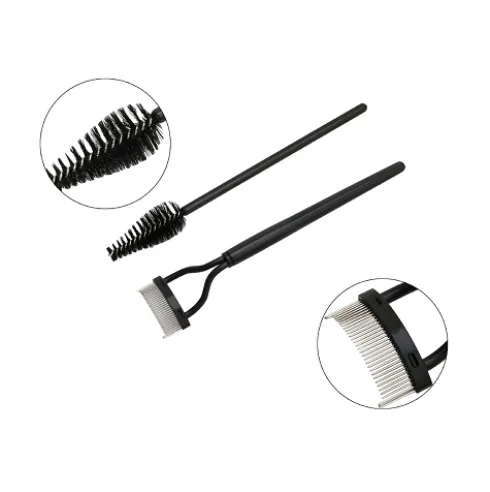 Set de Cepillos Pestañas Negro 10cm
