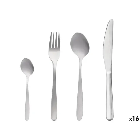 Set de 16 Cubiertos de Acero Inoxidable