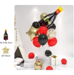 Set de Globos Botella Love 15pcs