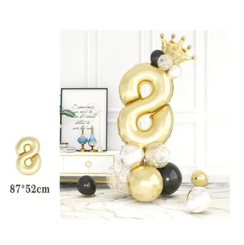 Set de Globos Dorado 18pcs
