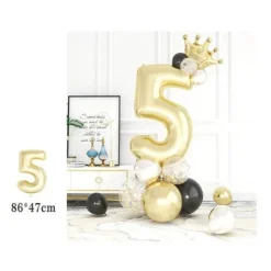 Set de Globos Dorado 18pcs