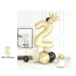 Set de Globos Dorado 18pcs