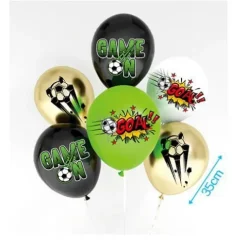 Set de Globos Futbol 6pcs