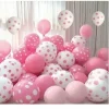 Set de Globos Rosa Topos 20pcs