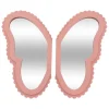 Set 2 Espejos Anna Mariposa MDF Rosa