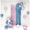 Set Globos con Guirnalda Flecos Azul/Rosa 29pcs