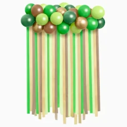 Set Globos con Guirnalda Papel Verde