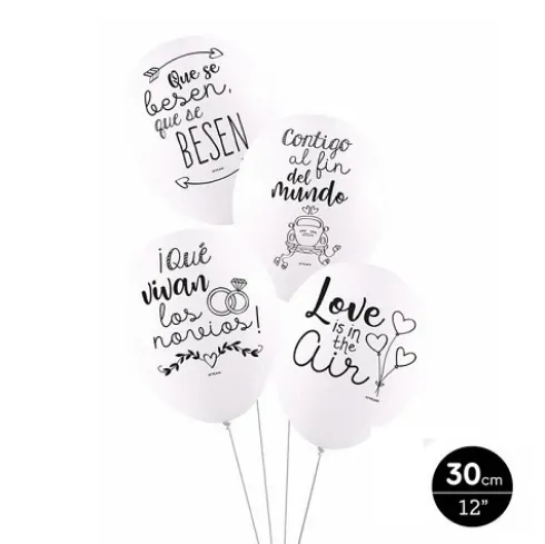 Set Globos Decorado ‘Wedding’ 8uds