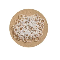 Set Gomas Elásticas Blanco 100pcs