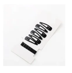 Set Horquillas y Pinzas Negro 12pcs