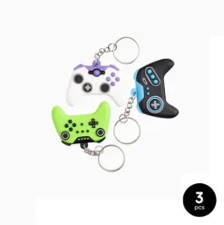 Set 3 Juguetitos Para Piñata Llaveros Mando Videojuego