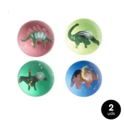 Set 2 Juguetitos Para Piñata Pelotas Dino 4.5cm Surtido