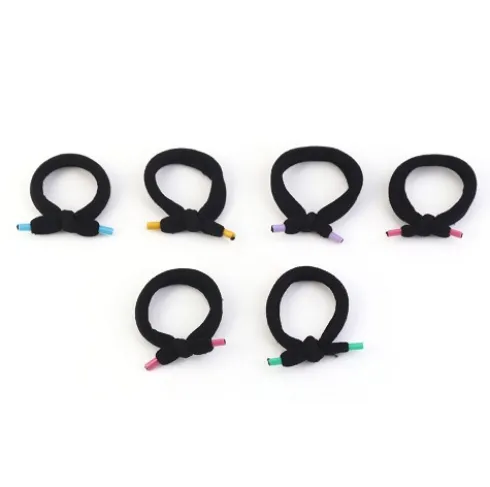 Set Mini Coleteros Nudo Negro 6pcs