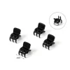 Set Mini Pinzas Para Cabello Acrílica Negro 4pcs