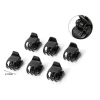 Set Mini Pinzas Para Cabello Acrílica Negro 6pcs