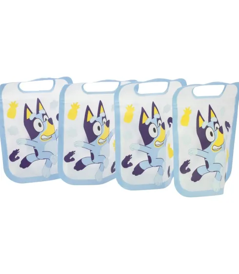 Set 4PCS Bolsa Con Cierre ZIP Bluey