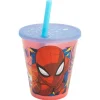 Set 4PCS Vaso Caña PP Joy 285 ML Spiderman