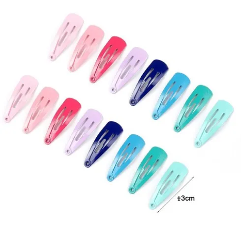 Set Pinzas Para Cabello Colores 16pcs