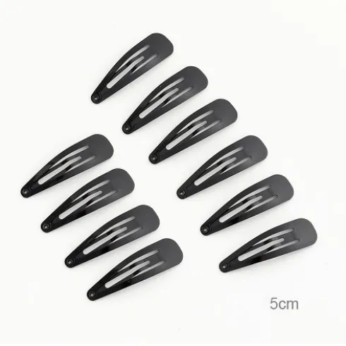 Set Pinzas Para Cabello Negro 10pcs