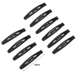 Set Pinzas Para Cabello Negro 10pcs