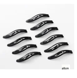 Set Pinzas Para Cabello Negro 6cm 10pcs