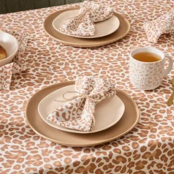 Set 4 Servilletas de Mesa Leopardi Beige