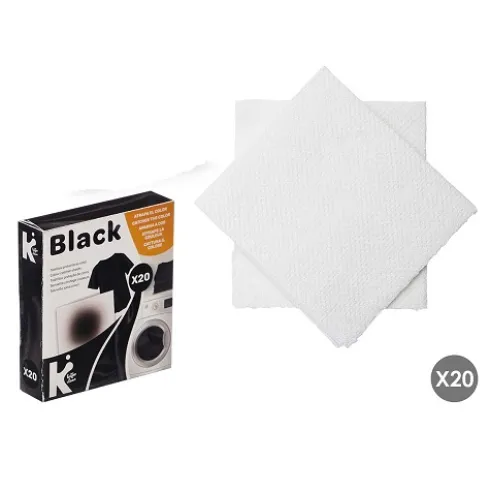 Set 20 Toallitas Atrapacolor Ropa Negra