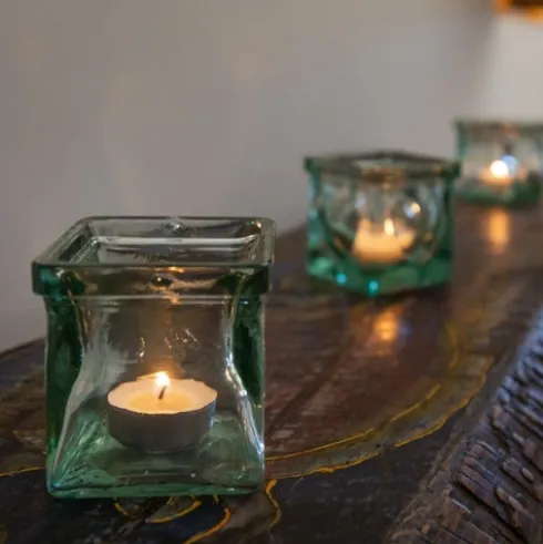 Set 50 Velas de Té Sin Aroma Blanco 4H