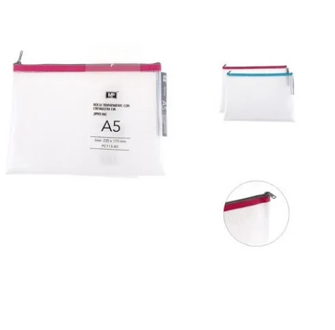 Sobre Transparente EVA Con Cremallera A5