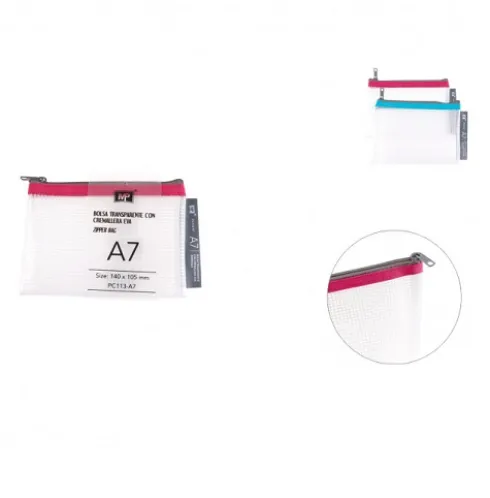 Sobre Transparente EVA Con Cremallera A7