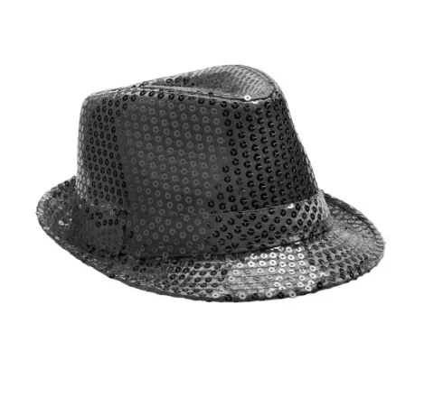 Sombrero Lentejuelas Negro