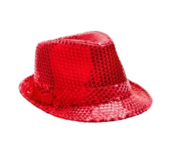 Sombrero Lentejuelas Rojo