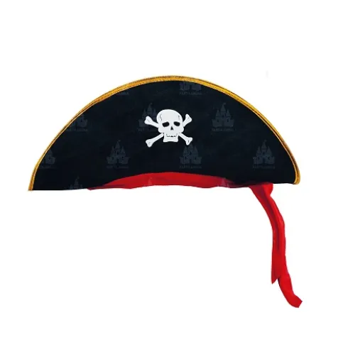 Sombrero Pirata Terciopelo Adul
