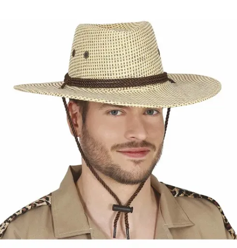 Sombrero Vaquero Marrón Tela
