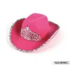 Sombrero Vaquero Rosa Corona Infantil