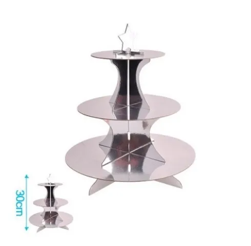 Soporte Cupcake Plata