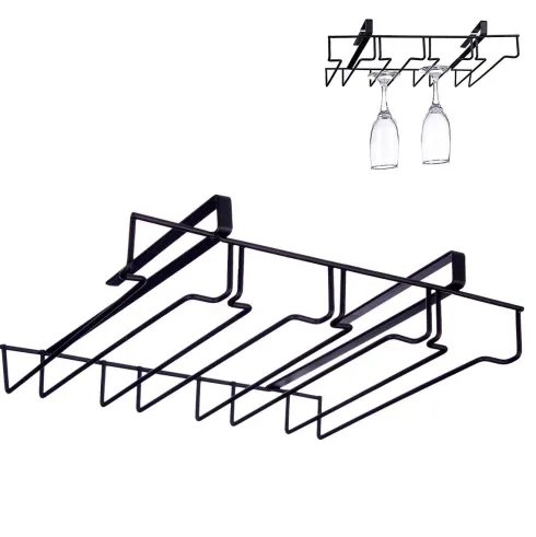 Soporte Metal Negro Copas