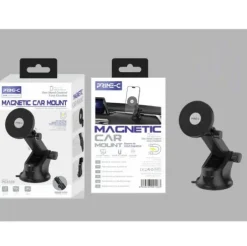 Soporte Móvil Coche Magnético para Parabrisas 360º Negro