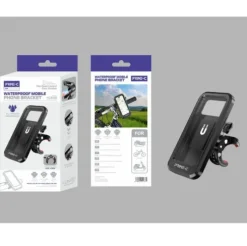 Soporte Móvil para Bicicleta y Scooter Impermeable Ajuste Hasta 43mm