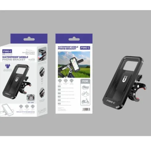 Soporte Móvil para Bicicleta y Scooter Impermeable Ajuste Hasta 43mm
