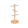 Soporte 6 Tazas Base Bambú Beige 15x15x34cm