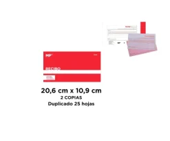 Talonario Recibo 25 Hojas