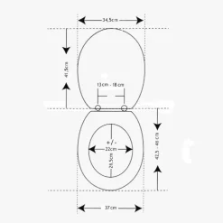 Tapa WC MDF – Aspecto Acacia