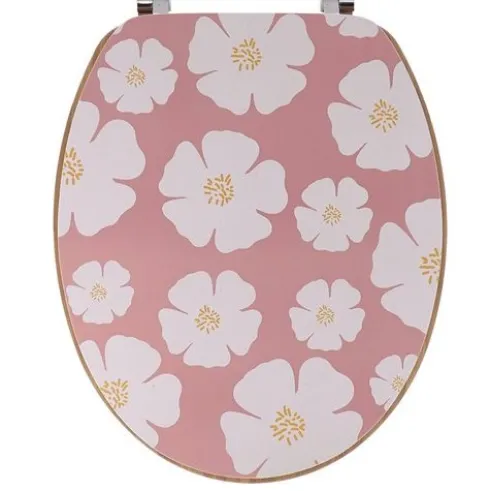 Tapa WC MDF – Aspecto Bambú Flower Power