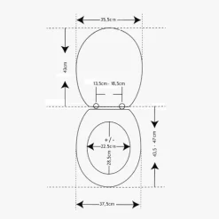 Tapa WC MDF – Aspecto Mármol Beige