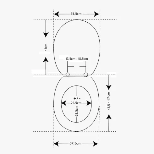 Tapa WC MDF – Aspecto Mármol Beige