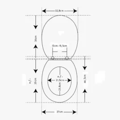 Tapa WC MDF – Gris